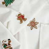 Gingerbread Christmas Embroidered Table Cloth