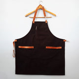 Apron With Adjustable/Removeable Leather Straps