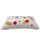 Dancing Pills Retro Throw Pillow Cover