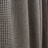 Brown Houndstooth Wool Curtain