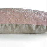 Blush Pink Velvet Throw Pillow Cover