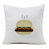 Beaded Happiest Meal Pillow Cover