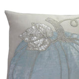 Blue Pumpkin Throw Pillow Cover