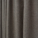 Brown Houndstooth Wool Curtain