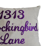 Address Pillow Cover