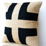 Bold Geometry Burlap Pillow Cover