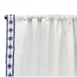 Boho Embroidered Linen Curtain