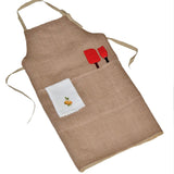 Burlap Full Kitchen Apron For Women Men For Store Baker Chef Restaurant BBQ