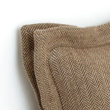 Double Flange Chevron Throw Pillow