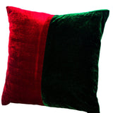 Decorative Throw Pillowcase in Red Green Velvet Christmas Decor Cushion Cover 16X16 Gifts Accent Pillow Sofa Pillows Couch Cushions