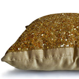 Gold Sequin Pillow Cover Holiday Decor - Love is the only gold