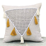 Boho Tassel Shaggy Linen Pillow Cover