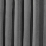 Gray Cotton Velvet Curtain