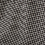 Brown Houndstooth Wool Curtain