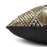 Black Gold Rapsody Pillow Cover