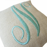 Handmade Farmhouse Monogram Pillow Cover