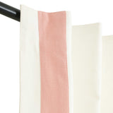 Ivory Curtain With Pink Trim