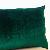 Emerald Green Lush Velvet Pillow Cover