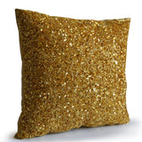 Gold Sequin Pillow Cover Holiday Decor - Love is the only gold