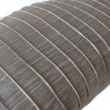 Decorative Accent Pillow Cover Grey Silk Pleated Textured Lumbar Pillow Host Gift Bedding