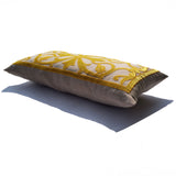 French Trellis Pillow Cover, Beige Gray Yellow Pillow Case, Floral Pillow Cover