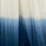 Blue Ombre Linen Curtain