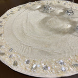 Ivory Beaded Placemats