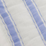 Florida Blue White Cotton Quilt, Handcrafted Patchwork Quilt