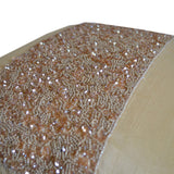 Beige Sequin Bead Pillow