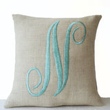 Handmade Farmhouse Monogram Pillow Cover