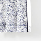 Blue White Paisley Curtains