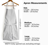 Apron With Adjustable/Removeable Leather Straps