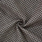 Brown Houndstooth Wool Curtain