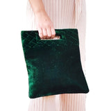 Green Velvet Monogram Purse, Monogram Tote, Monogram Purses, Bride To Be Gifts, Personalized Velvet Clutch,New year