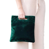 Green Velvet Monogram Purse, Monogram Tote, Monogram Purses, Bride To Be Gifts, Personalized Velvet Clutch,New year