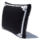 Black White Greek Key Pillow Cover