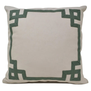 Beige Greek Key Pillow Cover