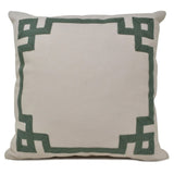 Beige Greek Key Pillow Cover