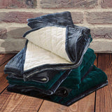 Customizable Teal Velvet Quilt