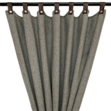 Double Layer Wool Curtains With Leather Tabs