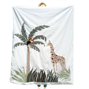 Giraffe Jungle Theme Boys Room Duvet Cover