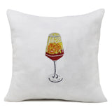 Cocktail Pillow Cover, Drinks Pillow Cover