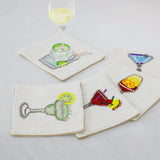 Beaded Drink Coaster, Set of 5 Coasters