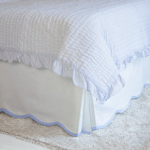 Custom Scalloped Edge Bed Skirt