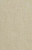 Gray Chevron Leather Tab Wool Curtain