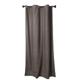 Brown Houndstooth Wool Curtain