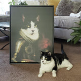 Custom Pet Art Framed Canvas