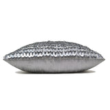 Cascading Silver Sequin Pillow Cover