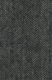 Gray Chevron Leather Tab Wool Curtain