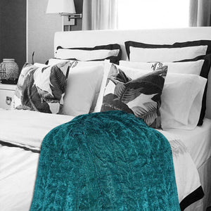 Customizable Teal Velvet Quilt